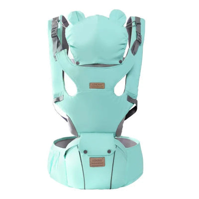 porte bebe physiologique couleur bleu clair
