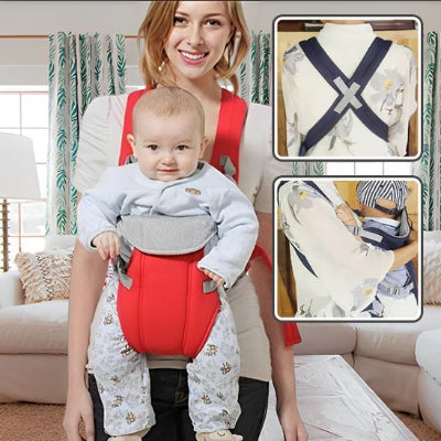 sangle croise dans le dos sur porte bebe moderne